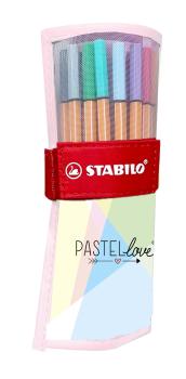 STABILO Rollerset Point 88 0.4mm 8825-09-01CH Pastellove 25 Stück