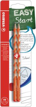 STABILO Bleistift EASYgraph S HB B-53115-10 orange, R 2 Stück