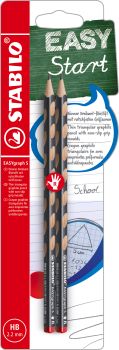 STABILO Bleistift Easygraph S B-58222-10 Metallic graphit, R, BL