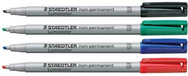 STAEDTLER Lumocolor non-perm. B 312 WP4 4 Farben ass.