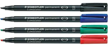 STAEDTLER Lumocolor permanent B 314 WP4 4 Farben ass.