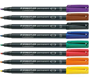 STAEDTLER Lumocolor permanent B 314 WP8 8 Farben ass.