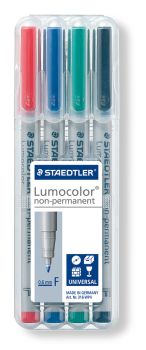 STAEDTLER Lumocolor non-perm. F 316 WP4 4 Farben ass.