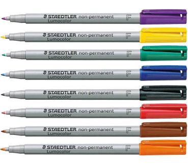 STAEDTLER Lumocolor non-perm. F 316 WP8 8 Farben ass.