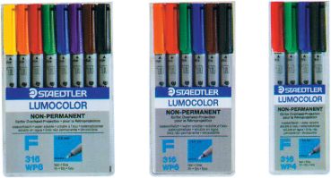 STAEDTLER Lumocolor non-perm. F 316 WP8 8 Farben ass.