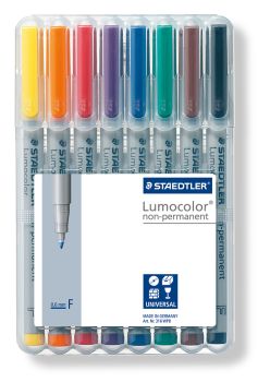 STAEDTLER Lumocolor non-perm. F 316 WP8 8 Farben ass.