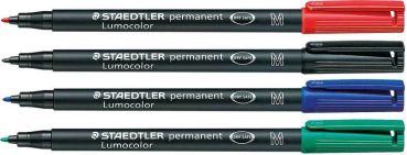 STAEDTLER Lumocolor permanent M 317 WP4 4 Farben ass.