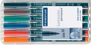 STAEDTLER Lumocolor permanent M 317-WP6 6 Farben ass.