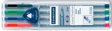 STAEDTLER Feinschr. triplus 334 0,3mm 334 SB4 4 Farben ass.