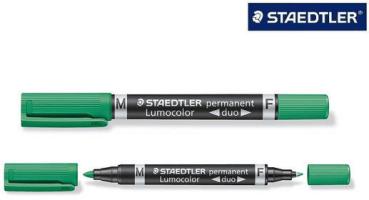 STAEDTLER Lumocolor DUO 348 0.6/1.5mm 348-5 grün perm.