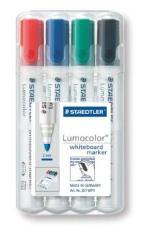 STAEDTLER Whiteboard Marker 2mm 351WP4 4er Etui