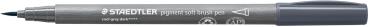 STAEDTLER Fasermaler mit Pinselspitze 372-871 coolgrey dark, Softspitze