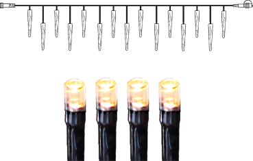 STAR TRADING System Decor Lichterkette 5m 12.495-67-1 Extra, Icicle, schwarz