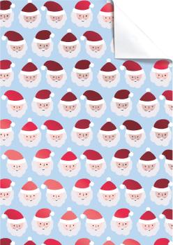 STEWO Geschenkpapier Claus 2512523341 hellblau 50x70cm