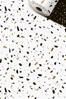 STEWO Geschenkpapier Terrazzo 2522648080 0.5x250m gold