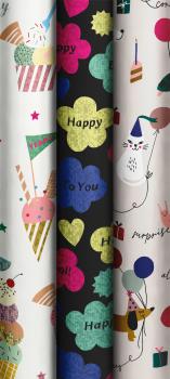 STEWO Geschenkpapier 70x150cm 2528161999 Sweet Party