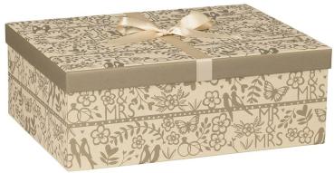 STEWO Geschenkbox Anouk 2551533980 gold 24x33x12cm