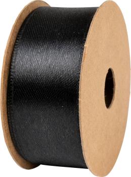 STEWO Geschenkband Satin 25mm 2583410670 schwarz