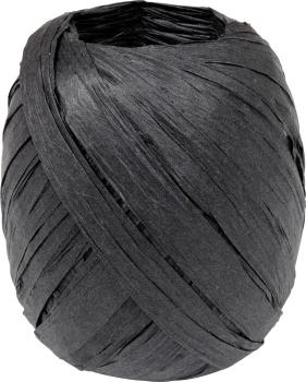 STEWO Geschenkband Raffia 2583414070 schwarz 7mm