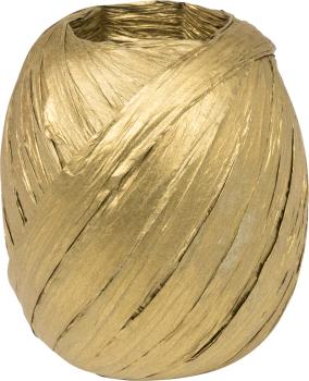 STEWO Geschenkband Raffia 2583414080 gold 7mm