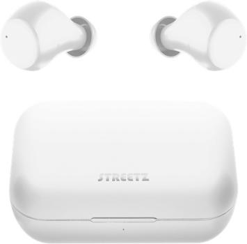 STREETZ TWS dual earbuds,white TWS-1111 w ChargeCase