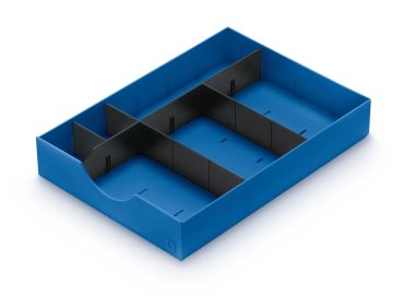 STYRO styrodoc System-Schublade 268-405.35 blau 1 längs/2 quer