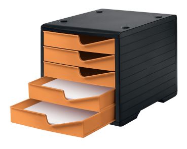 STYRO styroswingbox mit 5 Schubl. 275-8430.4192 apricot/Gehäuse schwarz