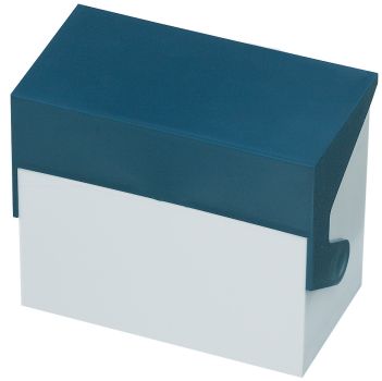 STYRO Karteikasten quer A6 30-6200.39 weiss/blau