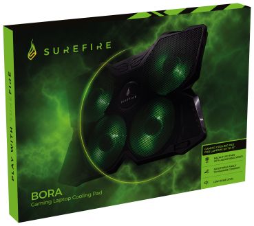 SUREFIRE Laptop Cooling Pad 48818 Bora Gaming Green