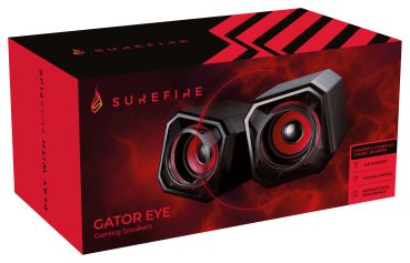 SUREFIRE Gaming Speakers 48820 Gator Eye Red