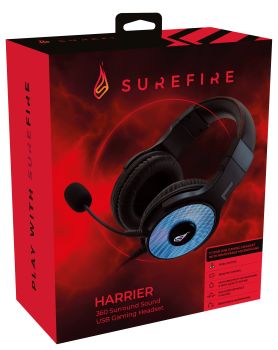 SUREFIRE USB-Gaming Headset 48822 Harrier 360 Surround Sound