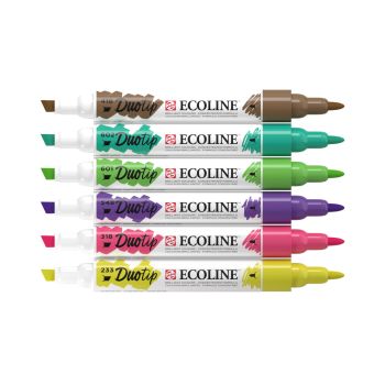 TALENS Ecoline Duotip Botanik Set 11609912 6 Farben