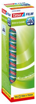 TESA Film Eco Clear 15mmx10m 570700000 Officebox 10 Rollen