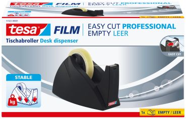 TESA Tischabroller EasyCut Prof. 574220000 schwarz, für 25mm Rollenbreite