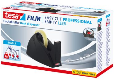 TESA Tischabroller EasyCut Prof. 574220000 schwarz, für 25mm Rollenbreite