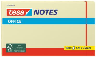 TESA Office Notes 75x125mm 576550000 gelb 100 Blatt