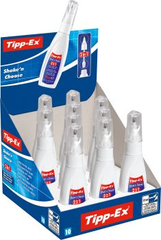 TIPP-EX Shake'n Choose 15ml 9017311 weiss, 10 Stück