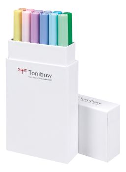 TOMBOW ABT Dual Brush Pen ABT-12P-2 12er Set Pastelltöne