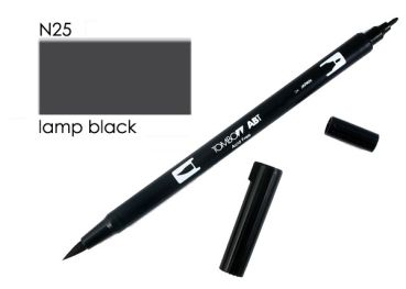 TOMBOW Dual Brush Pen ABT N25 lamp black