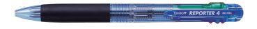 TOMBOW Kugelschreiber 4-Farben BC-FRC40 Reporter, translucent blue