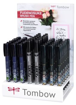 TOMBOW Kalligraphie-Stift WS-TBHS-48P-A Fudenosuke, Display