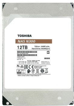 TOSHIBA HDD N300 NAS 12TB HDWG21CUZSVA internal, SATA 3.5 inch BULK