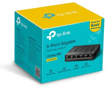Tp-link litewave 5port gigabit switch ls1005g desktop plastic case - Tp-link-ls1005g-6935364085469-05.jpg