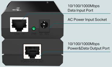 TP-LINK TL-POE150S TL-POE150S IEEE 802.3af PoE Injector