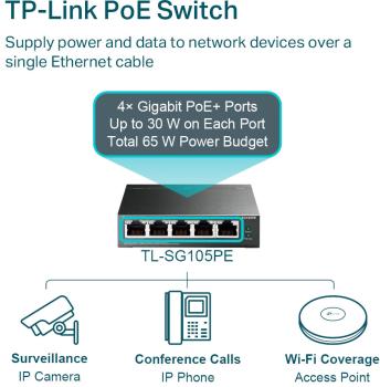 Tp-link 5-port easy smart switch tl-sg105pe with 4-port poe - Tp-link-tl-sg105pe-6935364052744-05.jpg