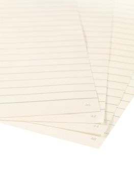 TRANSOTYPE senseBook FLAP REFILL A4 75510401 liniert, L, 135 Seiten beige