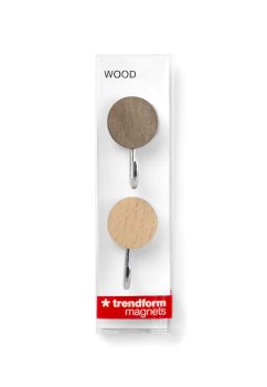 TRENDFORM Magnethaken WOOD HOOK FA3140 2er Set, Holz