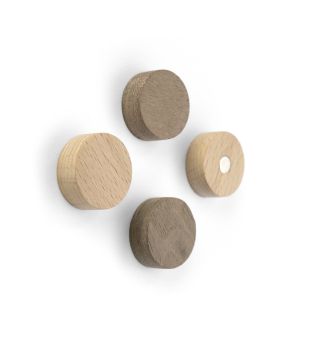 TRENDFORM Magnete WOOD ROUND FA3141 4er Set, Holz