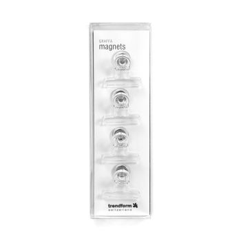 TRENDFORM Magnet-Clip GRAFFA FW4003 4er Set transparent