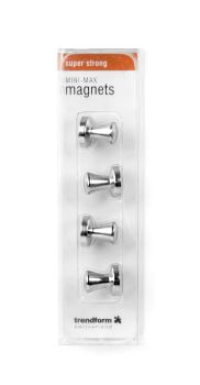 TRENDFORM Superstrong Magnets MINI-MAX MM2021 4er Set silber